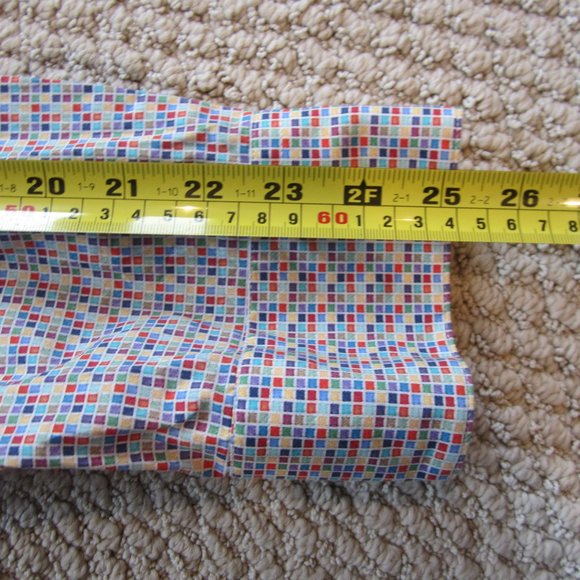 Haupt Men's Shirt Multicolored Squares Size L Large 16.5 Cotton - Picture 13 of 14